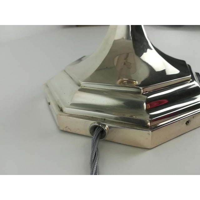 Sterling Silver Table Lamp, 1910s For Sale - Image 4 of 9
