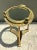 Mid 20th Century Vintage Brass and Glass Porthole Accent Table For Sale - Image 5 of 12