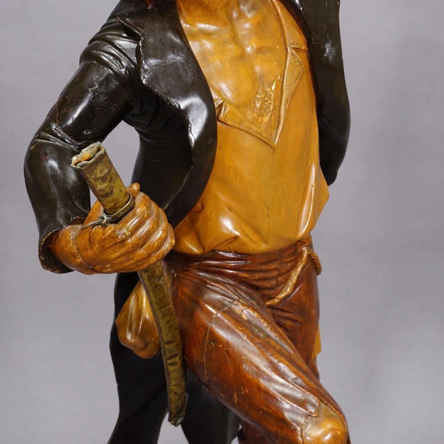 Large Antique Statue of a French Freedom Fighter Ca. 1920s For Sale - Image 6 of 12
