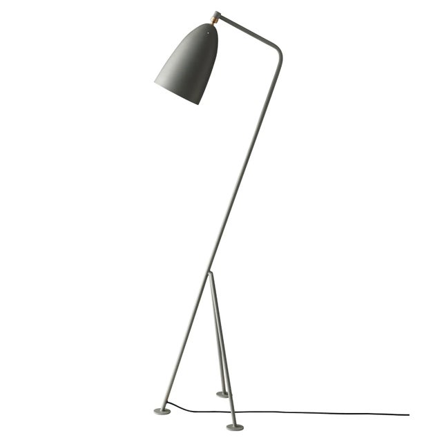 Greta Magnusson Grossman 'Grasshopper' Floor Lamp in Dusty Blue For Sale - Image 4 of 4