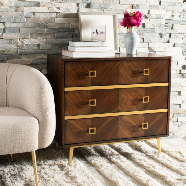 A natural beauty, this contemporary 3-drawer chest upgrades any living room or bedroom. Finely crafted to highlight the...