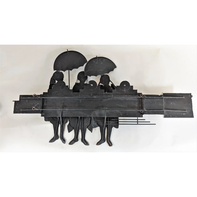 C. Jere Signed 1996 Village Women Wall Sculpture For Sale - Image 11 of 13