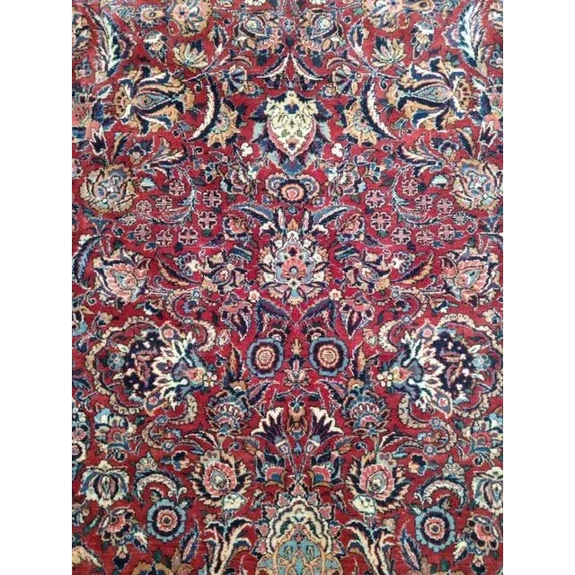 Persian 1930s Vintage Persian Kashan Rug For Sale - Image 3 of 7