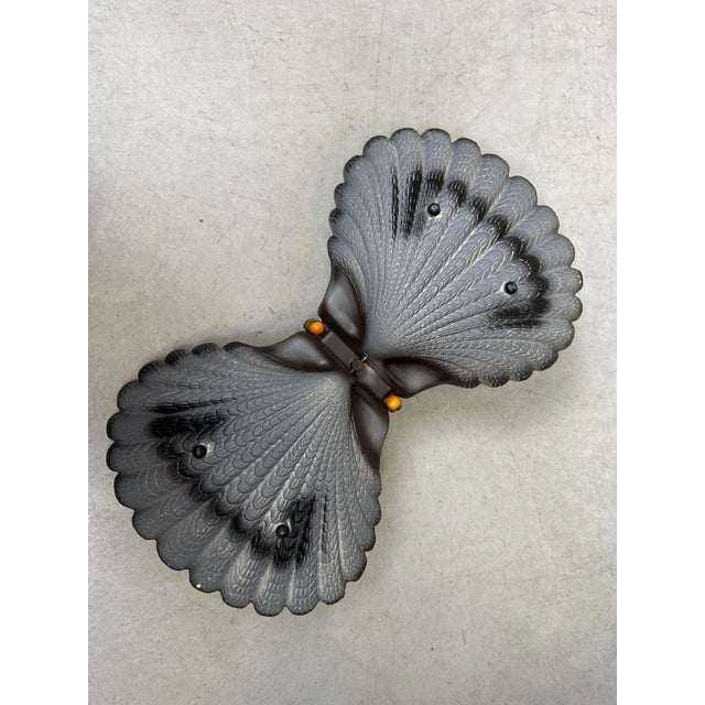 Brown Vintage Scallop Bowl, 1970s For Sale - Image 8 of 9