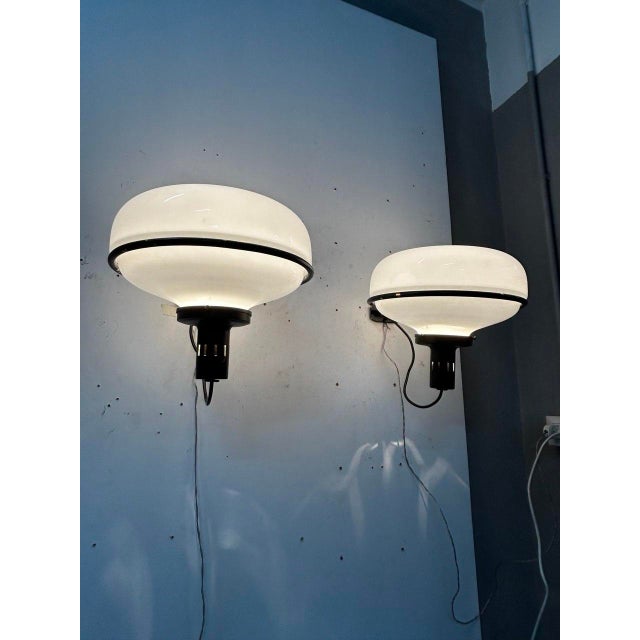 Metal Big Wall Lamp attributed to Gino Sarfatti for Arteluce, 1960 For Sale - Image 7 of 9