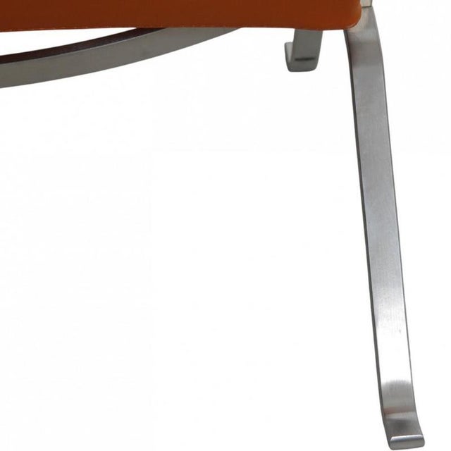 Vintage PK22 Chair in Cognac Bison Leather by Poul Kjærholm, 2000s For Sale - Image 10 of 15