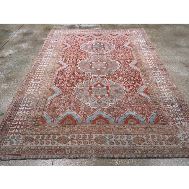 Galerie Shabab Collection Early 20th Century Persian Shiraz Accent Carpet For Sale - Image 4 of 10