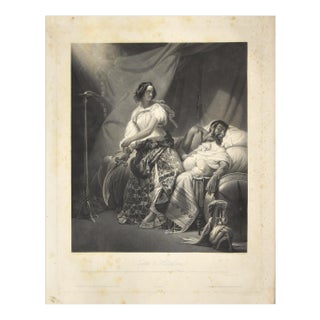Judith and Holophernes Etching by J.P.M. Jazet after H. Vernet, 19th Century For Sale
