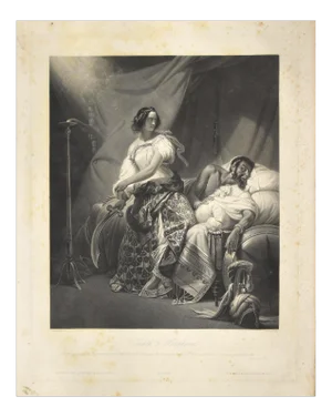 Judith and Holophernes Etching by J.P.M. Jazet after H. Vernet, 19th Century