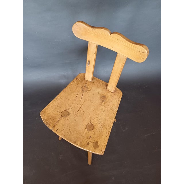 Austrian Alps Farm Chair For Sale - Image 4 of 6