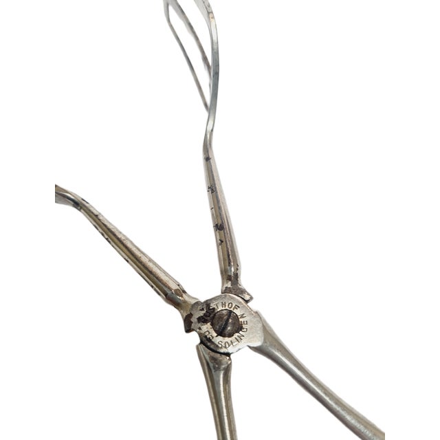 Silver Art Nouveau Danish Cakes Scissors, 1920s For Sale - Image 8 of 9