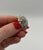 Antique Art Deco 14k White Gold Old European Halo Diamond Ring, Size 6.5 For Sale - Image 4 of 12