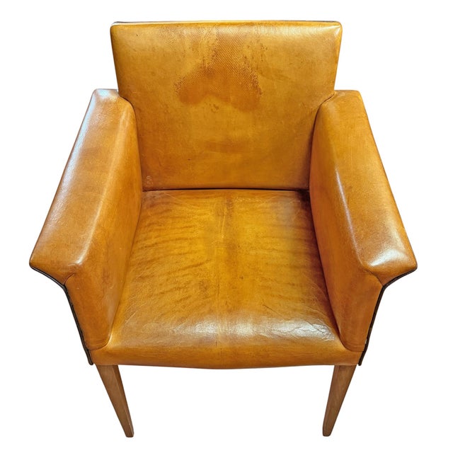 Set of Four Leather Dining Chairs by Bart Van Bekhoven For Sale - Image 4 of 18