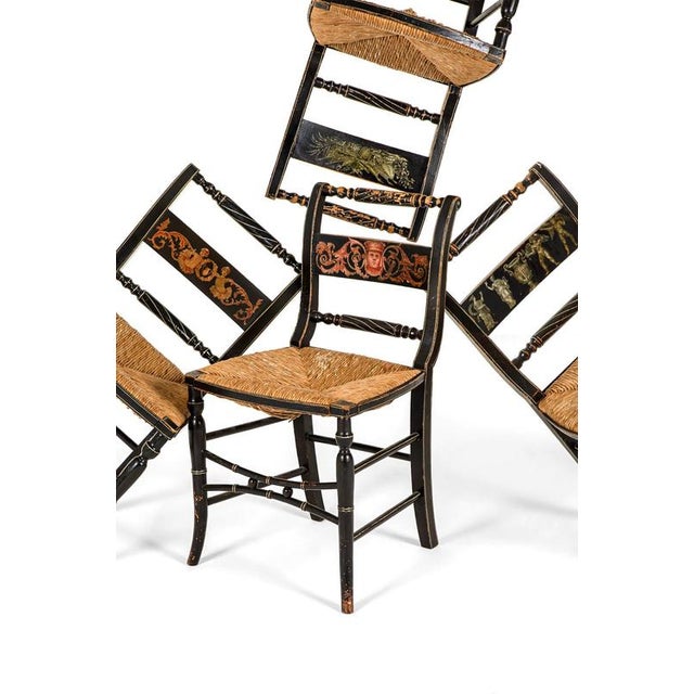 Painted Regency Chairs, Set of 4 For Sale - Image 6 of 18