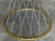 Metal Mid Century Modern Gilded Allure Style Round Dining Table with Black Glass For Sale - Image 7 of 18