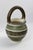 1950s Large Mid-Century Green and Brown Glazed Ceramic Vase with Handle by Marcel Guillot for Salon des Ateliers d'Art, France, 1950s For Sale - Image 5 of 11