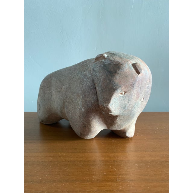 Carved Stone Bear Sculpture Chairish