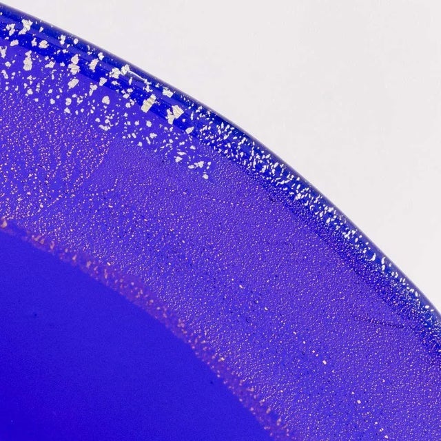 Modern Murano Gold-Flecked Glass Centerpiece Bowls, 2 For Sale - Image 3 of 9