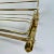 Art Deco Brass Wall Coat Rack with Mirror, 1930s For Sale - Image 3 of 8