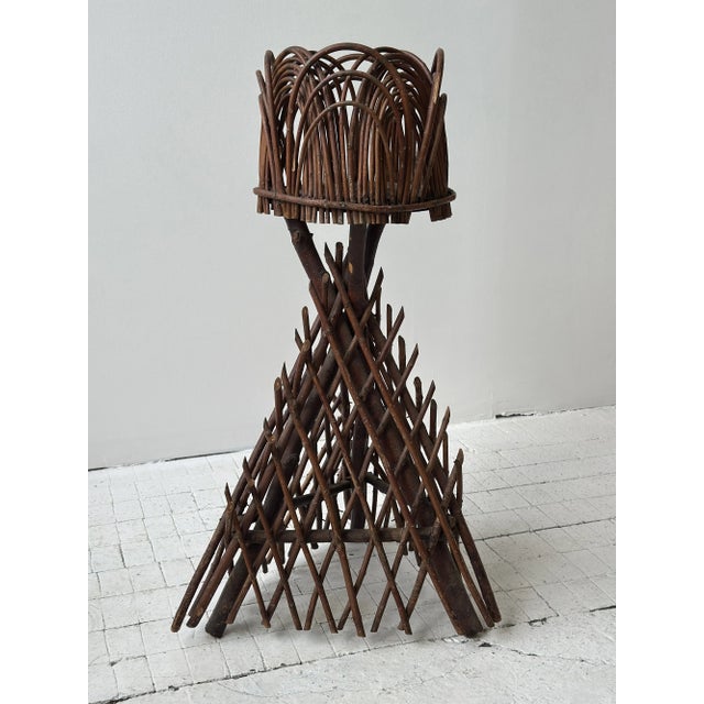 Antique Sculptural Rural Handicraft Bentwood Plant Stand, Circa Late 19th Century For Sale - Image 16 of 18