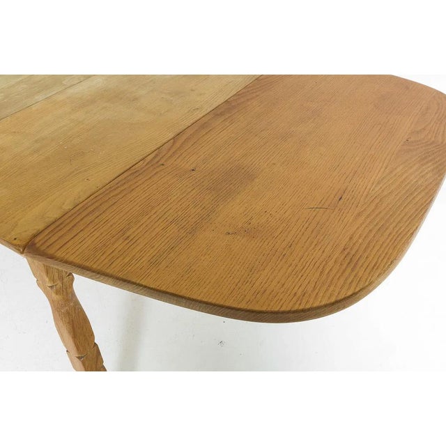 Wood Danish Dining Table W Removable Drop Leaves & Extensions For Sale - Image 7 of 16