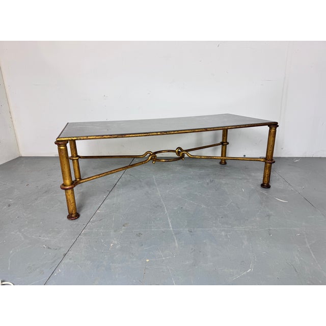 Vintage Gilded Regency Coffee Table by Giovanni Banci for Hermès, 1960s For Sale - Image 14 of 15