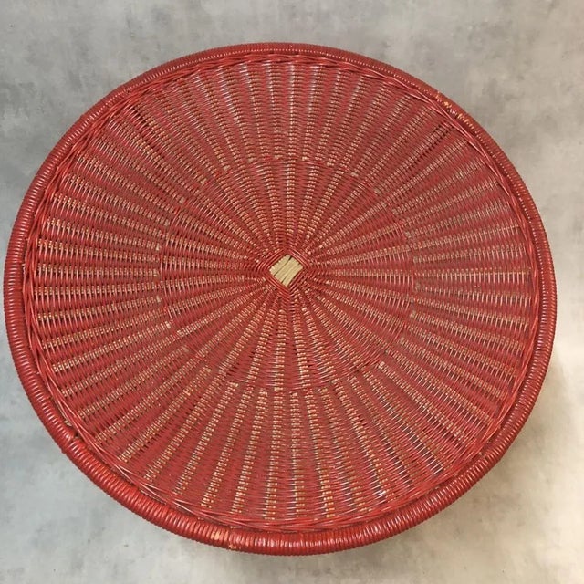 Rattan Coffee Table, 1950s For Sale - Image 6 of 14