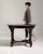 Brown 1970s Eclectic Dining Table In Original Patina For Sale - Image 8 of 9