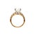 Metal 14k Yellow Gold 3.81ctw Oval Lab Grown Diamond Accented Engagement Ring, Size 5 For Sale - Image 7 of 8