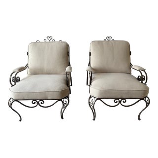 1960s Pair of Outdoor Patio Chairs For Sale