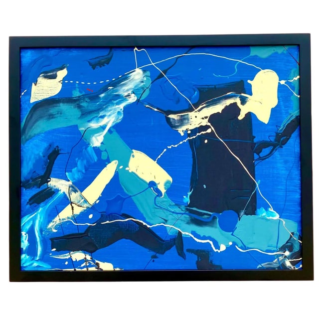 Contemporary Abstract Original Oil Painting Signed D. Batt For Sale - Image 12 of 12