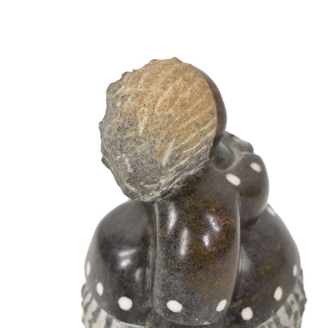 Stone Early 20th Century Shona Stone Woman Sculpture In The Style of Colleen For Sale - Image 7 of 7