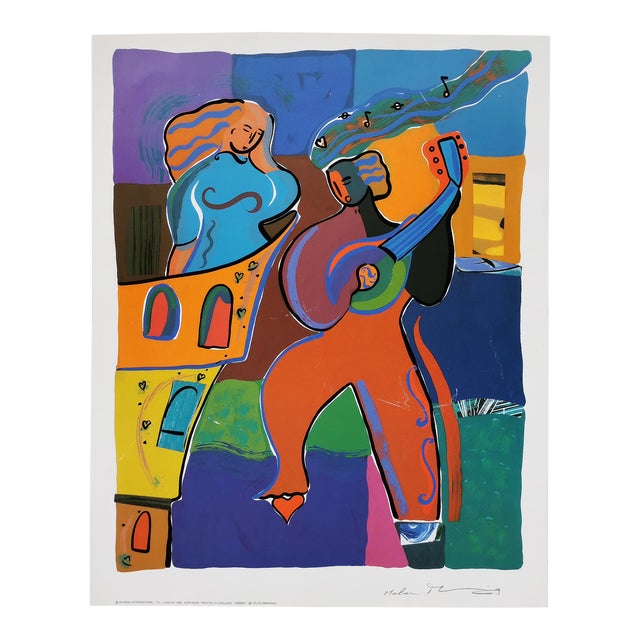 1992 Serenade by Helen Manning (Clark) Fine Art Screen Print Serigraph Vintage Signed in Pencil Uk For Sale