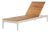 Century Furniture Poolside Metal/Teak Reclining Chaise Lng For Sale