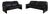 Leather Sofa Set from Laauser, Set of 2 For Sale