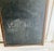 Wood Early 20th Century Schoolroom Black Slate Chalkboard Double Sided Trimmed in Brown Oak With Two Screw Hangers For Sale - Image 7 of 10