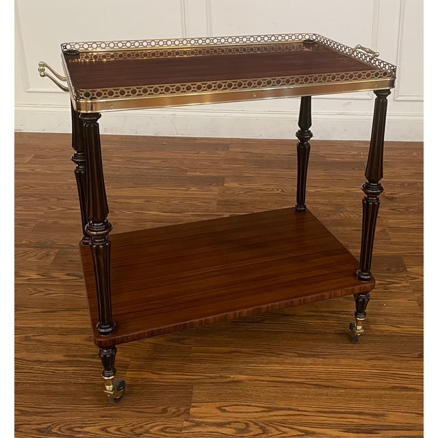 Leighton Hall Serving Cart/Trolley - Showroom Sample For Sale In Atlanta - Image 6 of 9