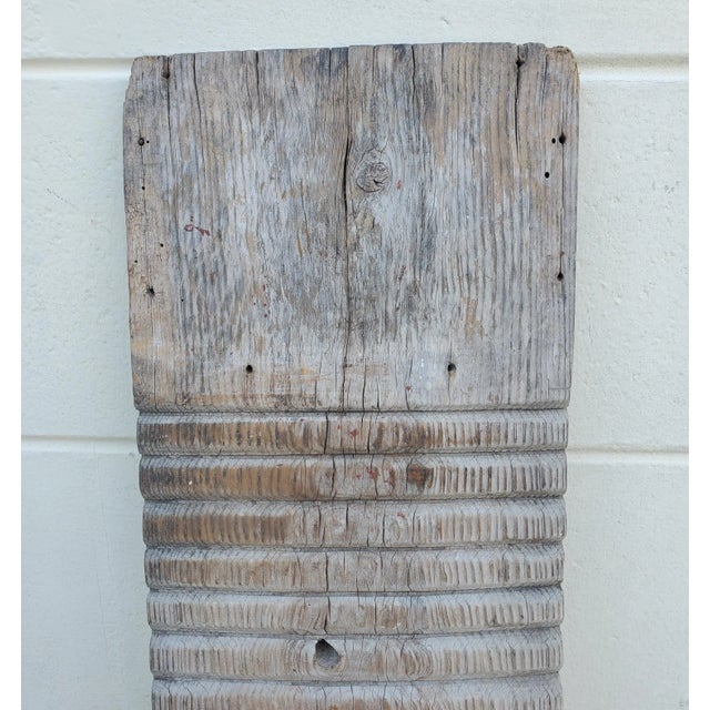 Vintage hand Washboard for laundry / clothes washing, from Morocco. Used thru generations but aged to perfection. Solid...