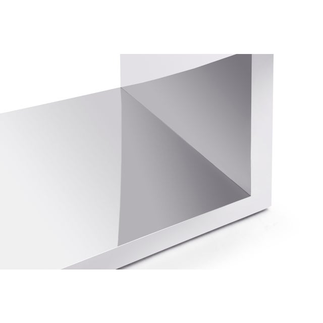 Contemporary Greg Sheres Style Stainless Steel Console Table For Sale In Savannah - Image 6 of 7