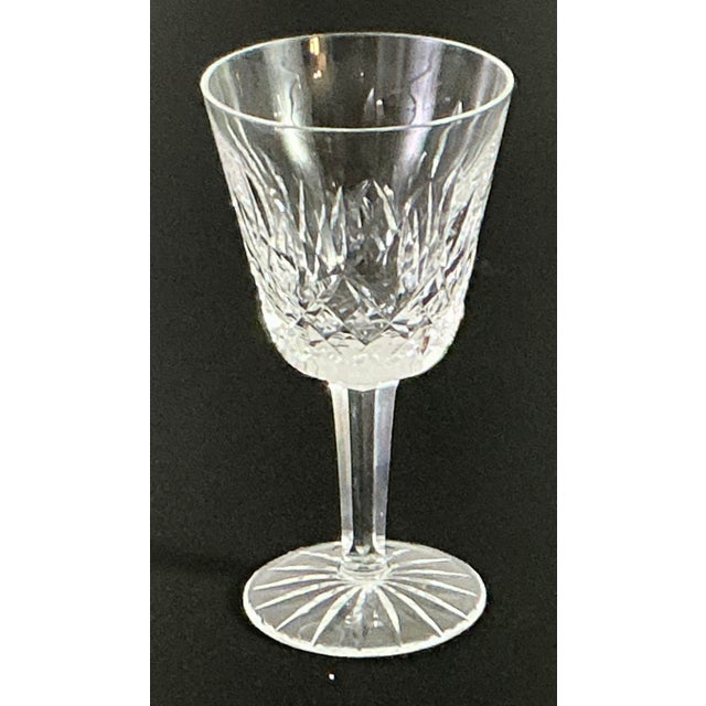 1990s Waterford, Crystal of Ireland “ Lismore” 4 Ounce Claret Wines - Set of 8 For Sale - Image 9 of 10