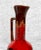 Mid 20th Century Mid-Century Atomic Porcelain Red Drip Glaze Pottery Ewer Pitcher For Sale - Image 5 of 9