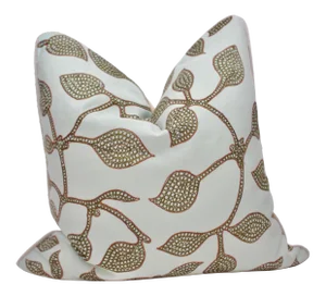 Jed Johnson "Lakme" 22" Square Embroidered Down/Feather Pillow