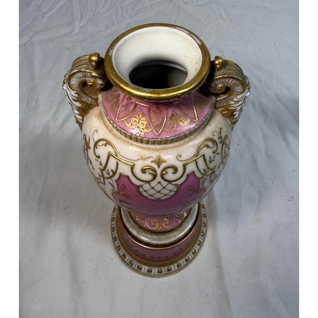 Rare Antique 19th Century Royal Vienna German Hand Painted Porcelain Urn Vase For Sale - Image 18 of 18