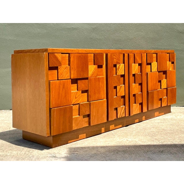 Vintage Lane Brutalist “Staccato” Mosaic Dresser For Sale - Image 15 of 15