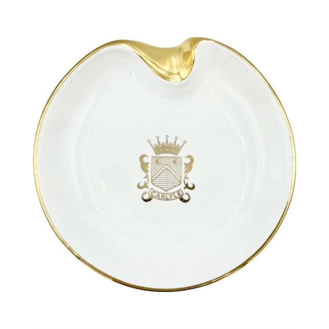 Vintage the Carlyle Hotel Nyc Porcelain Ashtray Dish For Sale In Washington DC - Image 6 of 10