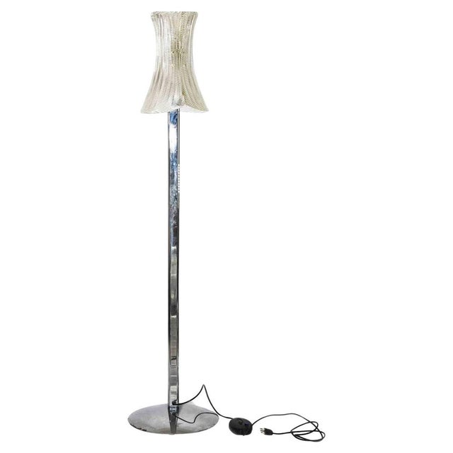 1970s Vintage Floor Lamp in Murano Glass and Metal, Italy, 1970s For Sale - Image 5 of 5