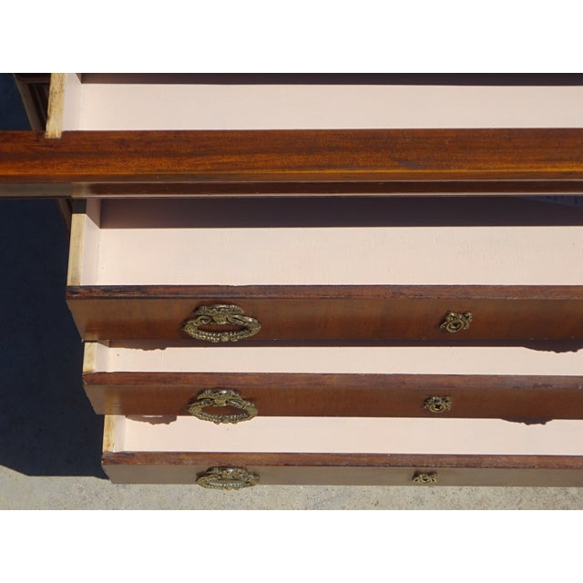 Chest of 4 Drawers in Light Wood, 1980s For Sale - Image 15 of 18