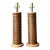 Vintage Pencil Reed Cylinder Lamps - A Pair For Sale