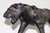 Animal Skin Vintage Mid-Century Black Leather Panther Sculpture – Handcrafted British Safari Animal Figurine For Sale - Image 7 of 14