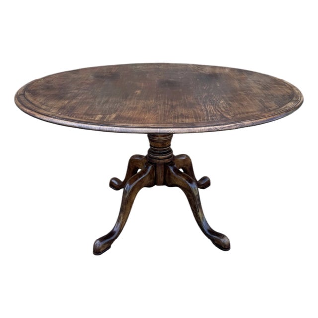 54" English Dining Table For Sale